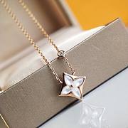  Fortok Louis Vuitton Blossom Grey Mother of Pearl Necklace - 4