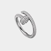 Fortok Cartier Juste un Clou Silver With Stones Ring - 6