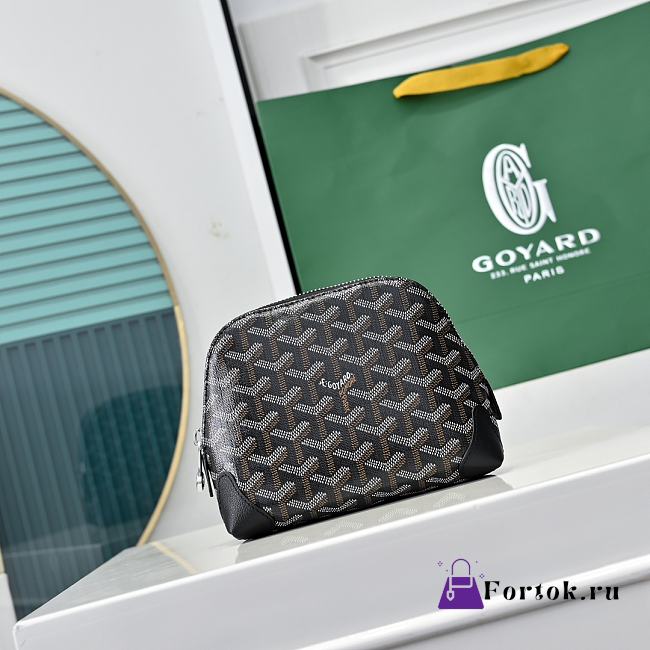 Fortok Goyard Vendôme cosmetic pouch Black 17X14X6.5cm  - 1