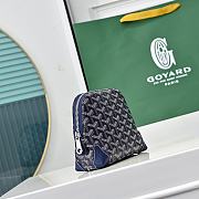 Fortok Goyard Vendôme cosmetic pouch Navy Blue 17X14X6.5cm - 6