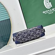 Fortok Goyard Vendôme cosmetic pouch Navy Blue 17X14X6.5cm - 4