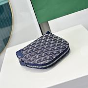 Fortok Goyard Vendôme cosmetic pouch Navy Blue 17X14X6.5cm - 3
