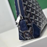 Fortok Goyard Vendôme cosmetic pouch Navy Blue 17X14X6.5cm - 2
