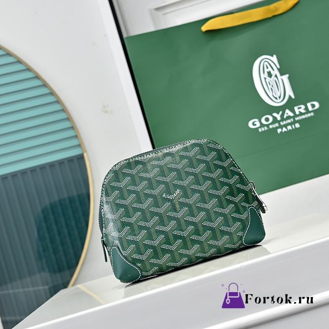 Fortok Goyard Vendôme cosmetic pouch Green 17X14X6.5cm - 1