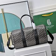 Fortok Goyard Barrel 40 Sports Bag Black and Tan 40*23*23cm - 3