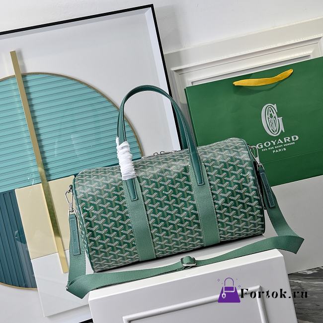 Fortok Goyard Barrel 40 Sports Bag Green 40*23*23cm  - 1