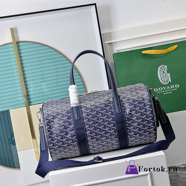 Fortok Goyard Barrel 40 Sports Bag Navy Blue 40*23*23cm  - 1