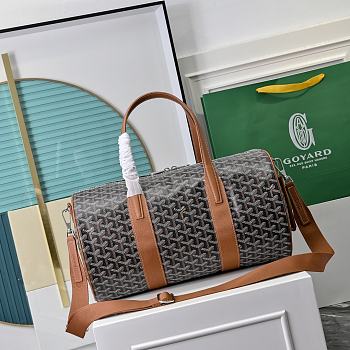 Fortok Goyard Barrel 40 Sports Bag Brown 40*23*23cm 