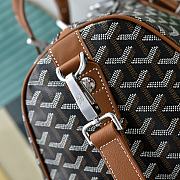 Fortok Goyard Barrel 48 sports bag Black and Tan 48x25x25cm - 2
