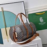 Fortok Goyard Barrel 48 sports bag Black and Tan 48x25x25cm - 6