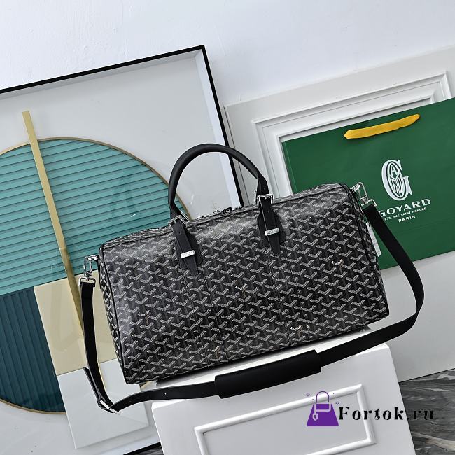 Fortok Goyard Barrel 48 sports bag Black 48x25x25cm - 1