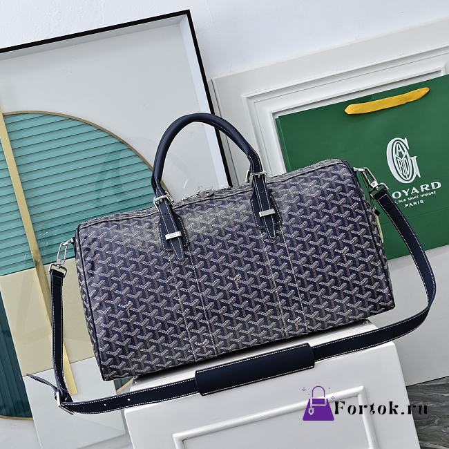 Fortok Goyard Barrel 48 sports bag Navy Blue 48x25x25cm - 1