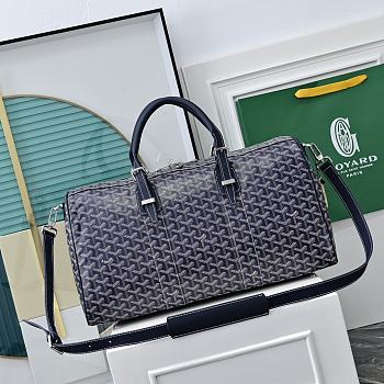 Fortok Goyard Barrel 48 sports bag Navy Blue 48x25x25cm