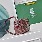 Fortok Goyard Cap-Vert Bag Burgundy 23x8x14cm - 5