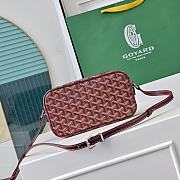 Fortok Goyard Cap-Vert Bag Burgundy 23x8x14cm - 3