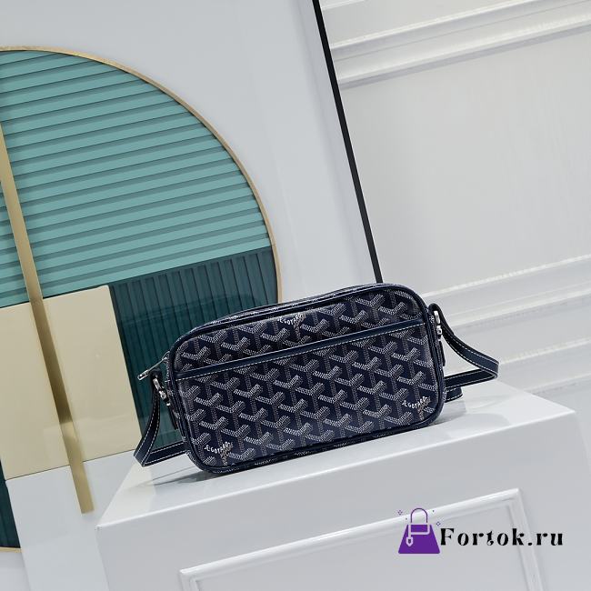 Fortok Goyard Cap-Vert Bag Navy Blue 23x8x14cm - 1