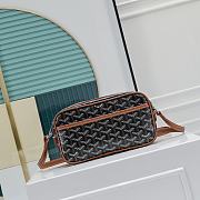 Fortok Goyard Cap-Vert Bag Black and Tan 23x8x14cm - 1