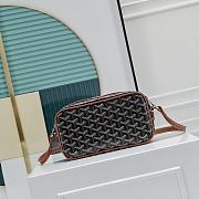 Fortok Goyard Cap-Vert Bag Black and Tan 23x8x14cm - 3