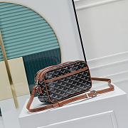 Fortok Goyard Cap-Vert Bag Black and Tan 23x8x14cm - 4