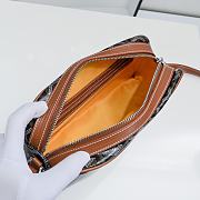 Fortok Goyard Cap-Vert Bag Black and Tan 23x8x14cm - 5
