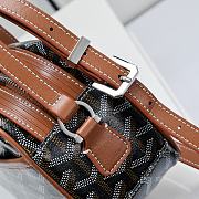 Fortok Goyard Cap-Vert Bag Black and Tan 23x8x14cm - 6
