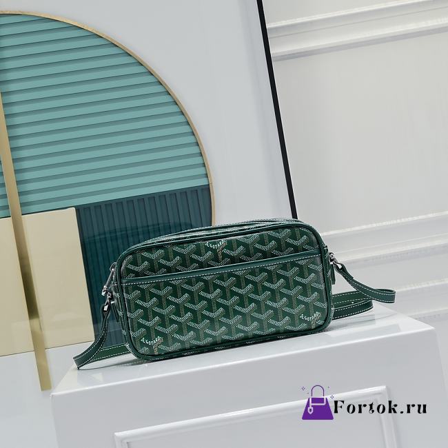 Fortok Goyard Cap-Vert Bag Green 23x8x14cm - 1