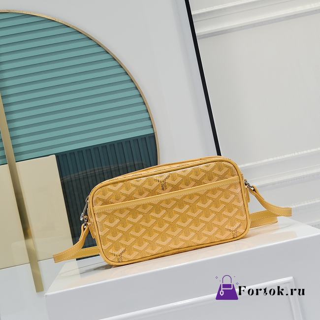 Fortok Goyard Cap-Vert Bag Yellow 23x8x14cm - 1