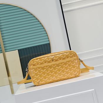 Fortok Goyard Cap-Vert Bag Yellow 23x8x14cm