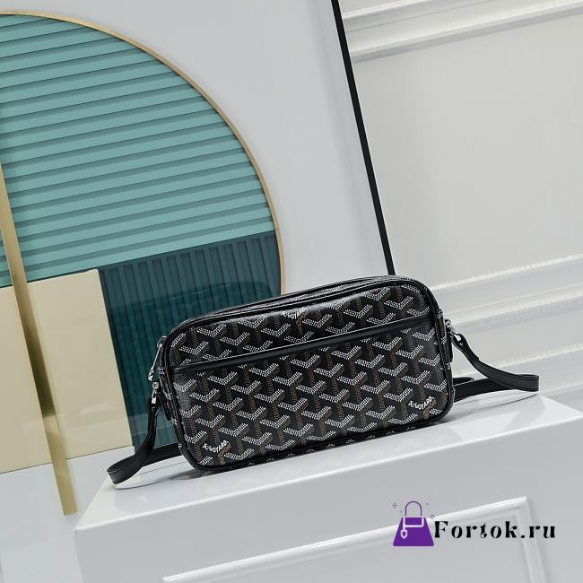 Fortok Goyard Cap-Vert Bag Black 23x8x14cm - 1