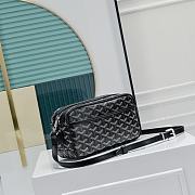 Fortok Goyard Cap-Vert Bag Black 23x8x14cm - 5