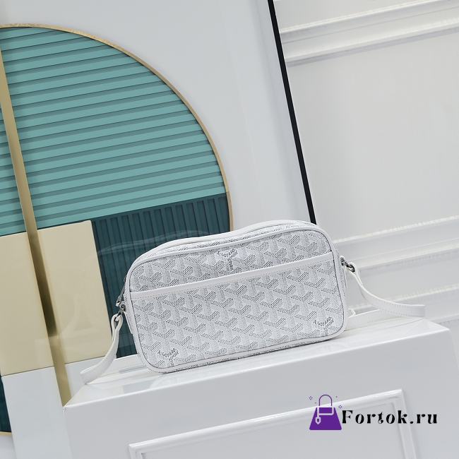 Fortok Goyard Cap-Vert Bag White 23x8x14cm - 1
