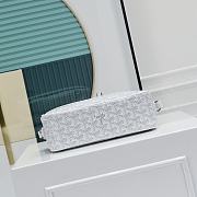 Fortok Goyard Cap-Vert Bag White 23x8x14cm - 6