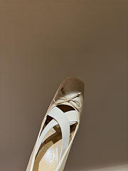 Fortok Christian Louboutin Cassiasticina ballet flat in crepe satin Beige 10.5cm - 3