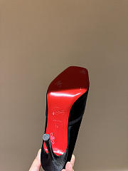Fortok Christian Louboutin Cassiasticina ballet flat in crepe satin Black 10.5cm - 6