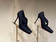 Fortok Christian Louboutin Cassiasticina ballet flat in crepe satin Black 10.5cm - 4