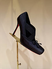 Fortok Christian Louboutin Cassiasticina ballet flat in crepe satin Black 10.5cm - 2