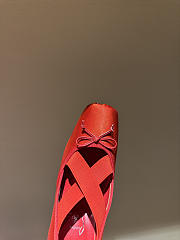 Fortok Christian Louboutin Cassiasticina ballet flat in crepe satin Red 10.5cm - 5