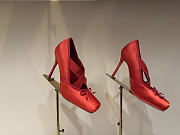 Fortok Christian Louboutin Cassiasticina ballet flat in crepe satin Red 10.5cm - 4