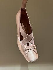 Fortok Christian Louboutin Cassiasticina ballet flat in crepe satin Pink 10.5cm - 2