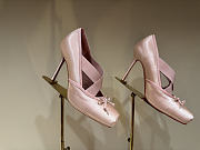 Fortok Christian Louboutin Cassiasticina ballet flat in crepe satin Pink 10.5cm - 4