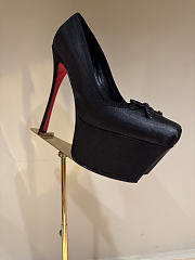 Fortok Christian Louboutin Aquadorcet Crepe satin Black 16cm - 6