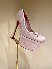 Fortok Christian Louboutin Aquadorcet Veau velours Pink 16cm - 1