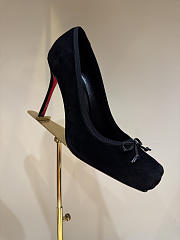 Fortok Christian Louboutin Cassia Nodo Veau velours Black 10cm  - 1