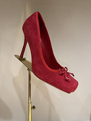 Fortok Christian Louboutin Cassia Nodo Veau velours Red 10cm - 1
