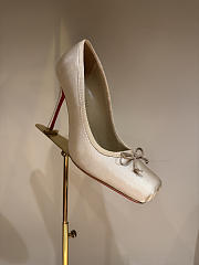 Fortok Christian Louboutin Cassia Nodo Crepe satin Yellow 10cm - 1