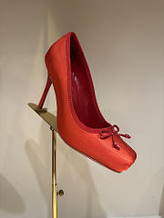 Fortok Christian Louboutin Cassia Nodo Crepe satin Red 10cm - 1