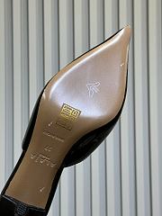 Fortok Alaïa Le Coeur Heart mules Patent Black  - 6