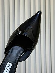 Fortok Alaïa Le Coeur Heart mules Patent Black  - 5