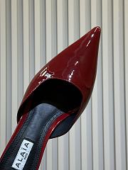 Fortok Alaïa Le Coeur Heart mules Patent Red - 5