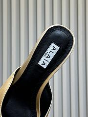 Fortok Alaïa Le Coeur Heart mules Suede Beige - 3